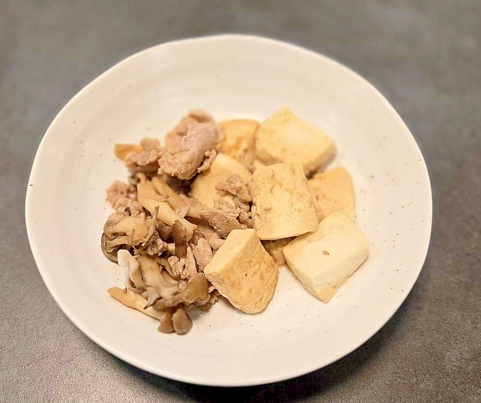 豆腐と豚肉の甘辛煮