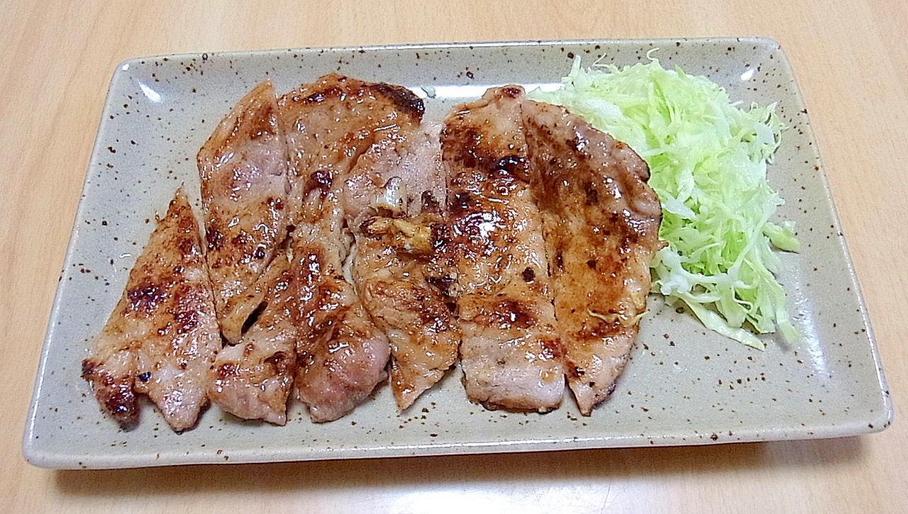 豚ロースのにんにく醤油麹焼き