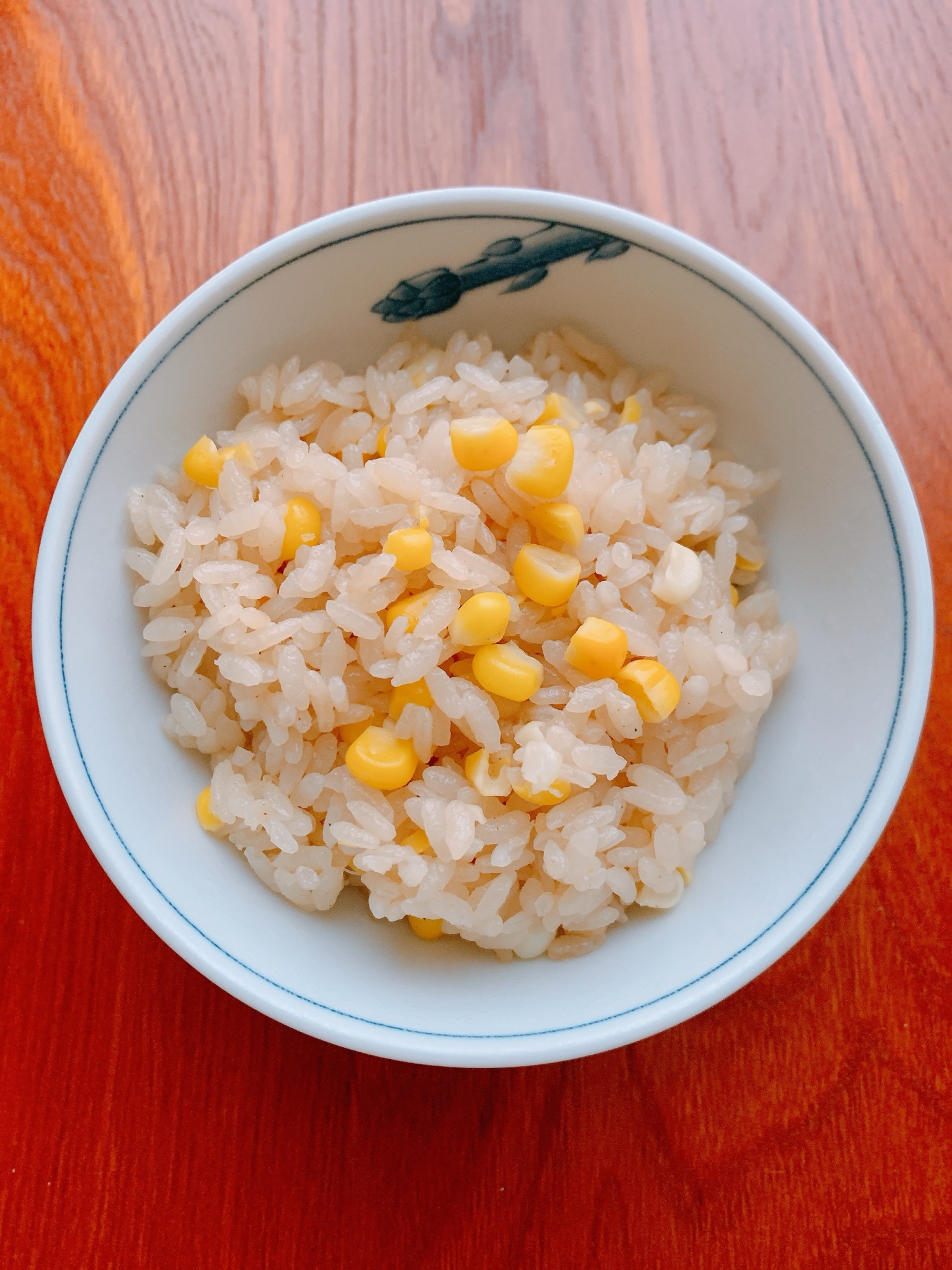 コンソメバター♪とうもろこし炊き込みご飯