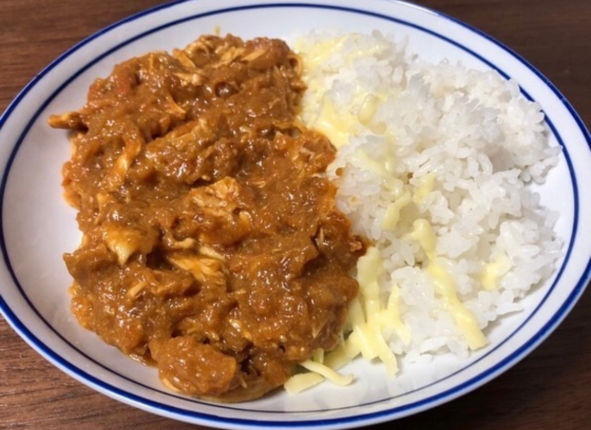 鶏むね肉の無水カレー♡