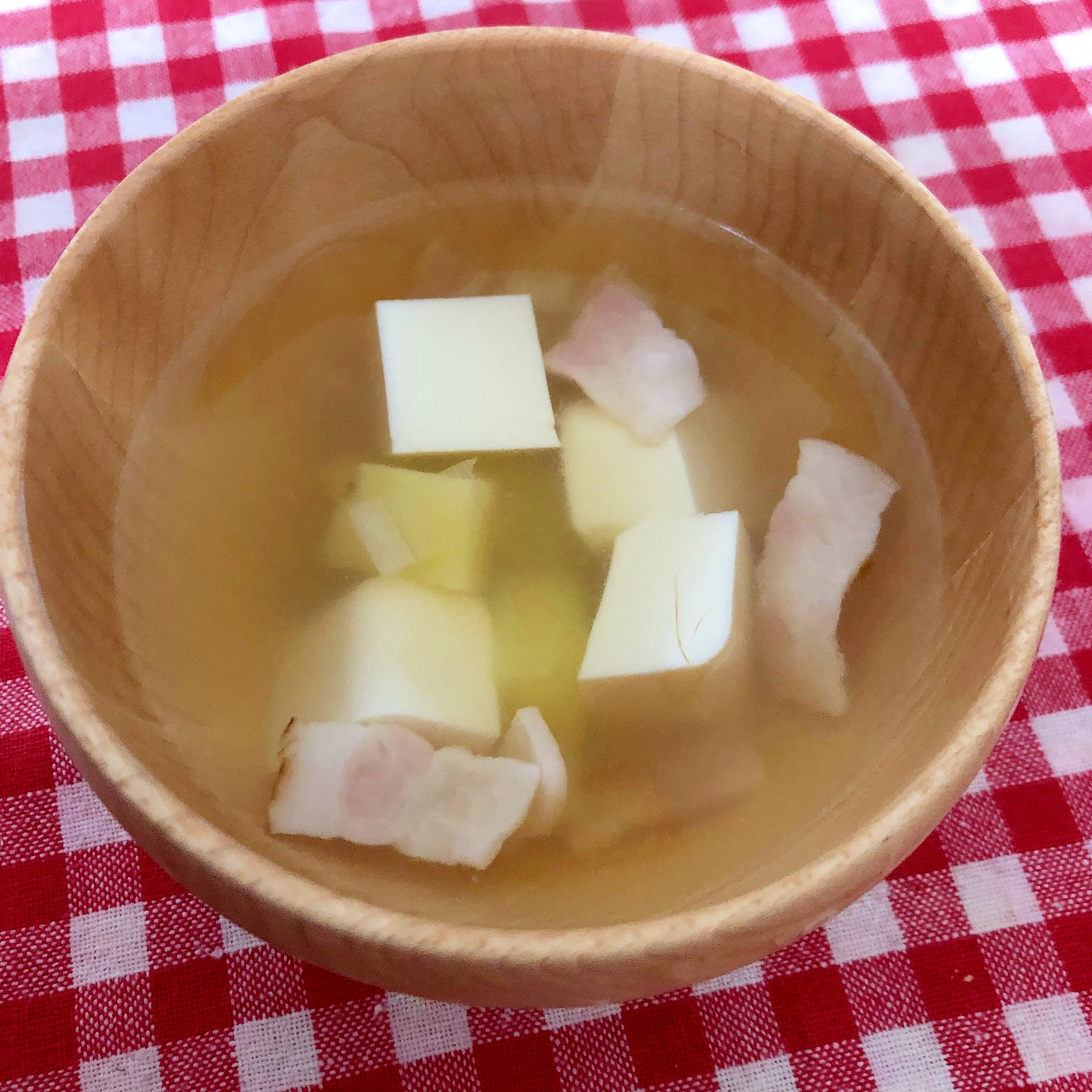 じゃがいもと豆腐のコンソメスープ☆