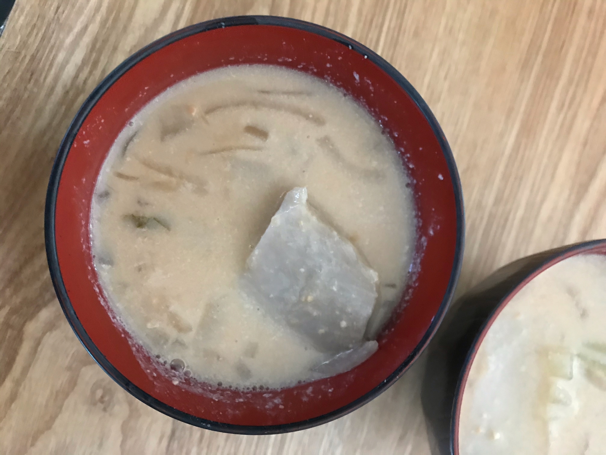 里芋とカブの豆乳みそスープ