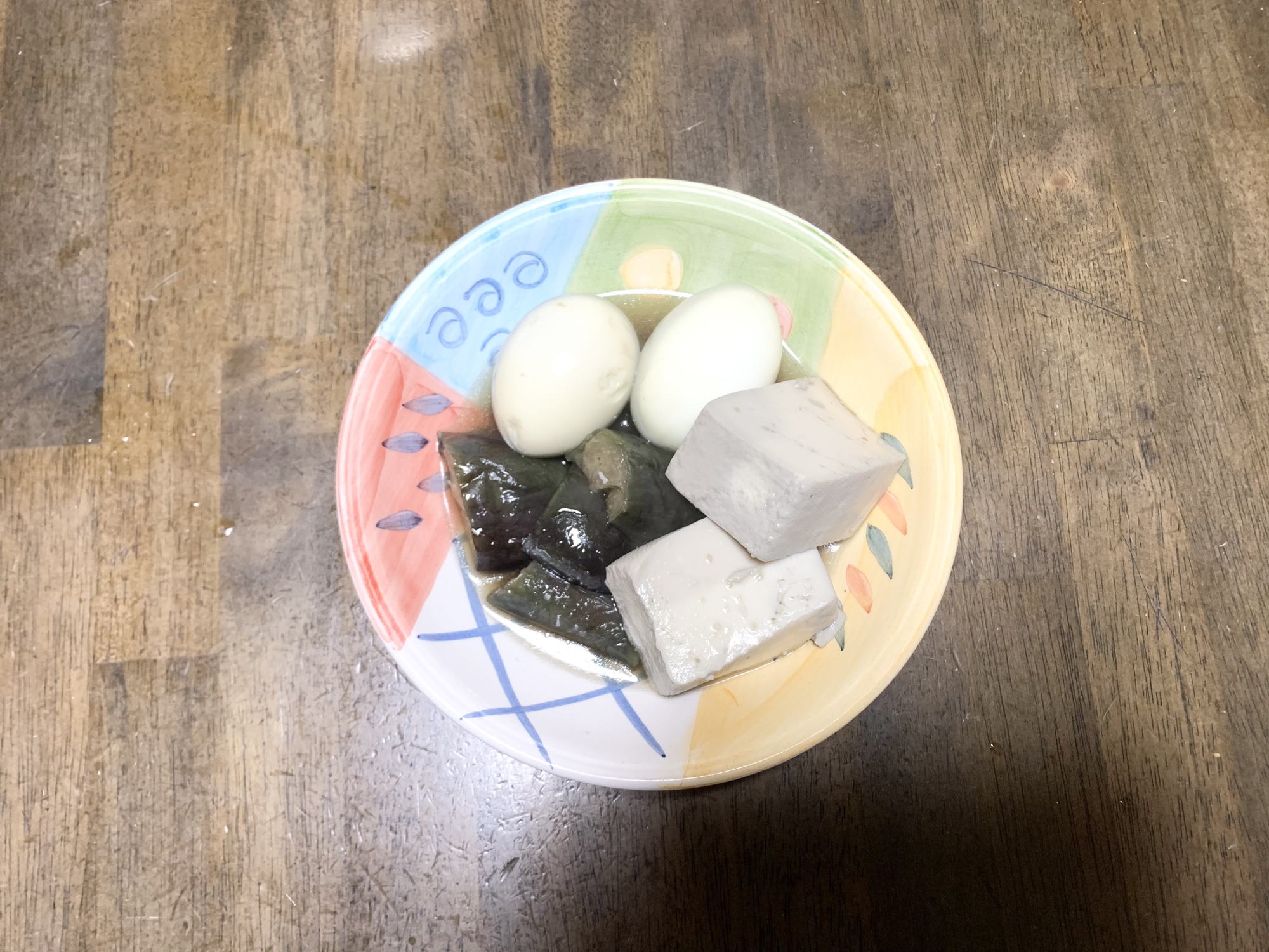 簡単レシピ　煮物レシピ　茄子と卵と豆腐の煮物