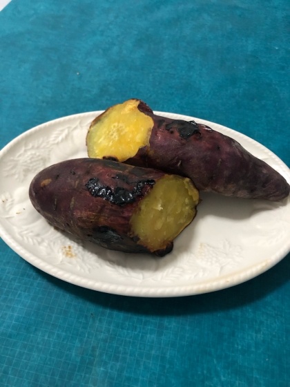 オーブントースターで超しっとり♡～焼き芋の作り方～