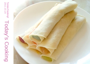 白餡を包んで、和風クレープ！フライパンで手軽に！