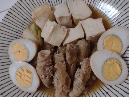 すき焼きのたれで作る豚バラ肉豆腐