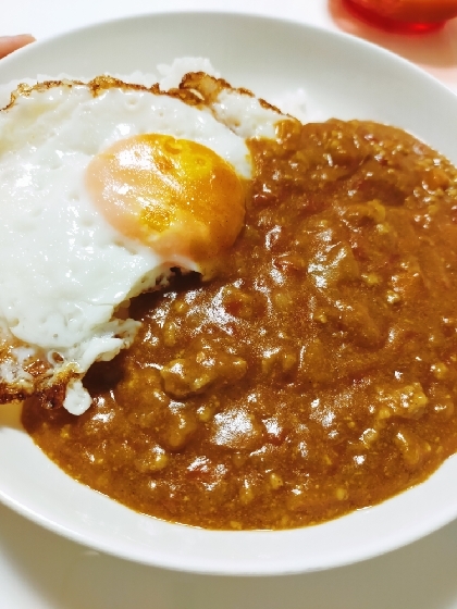 市販ルーで簡単まったりドライカレー