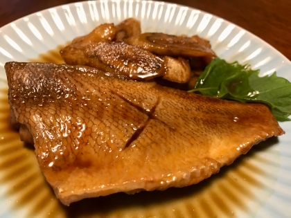 冷凍赤魚の煮付け