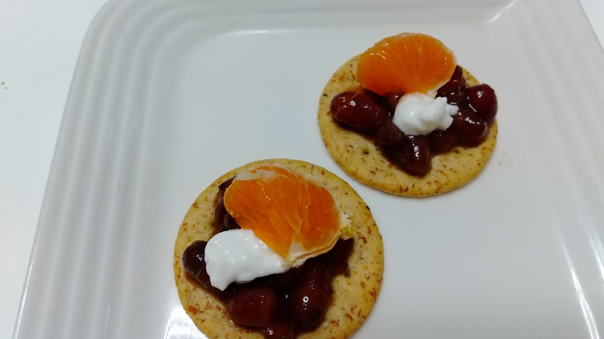 あんこ みかんでクリスマスカナッペ レシピ 作り方 By Yuki2244 楽天レシピ あんこ みかんでクリスマスカナッペ レシピ 作り方 By Yuki2244 楽天レシピ