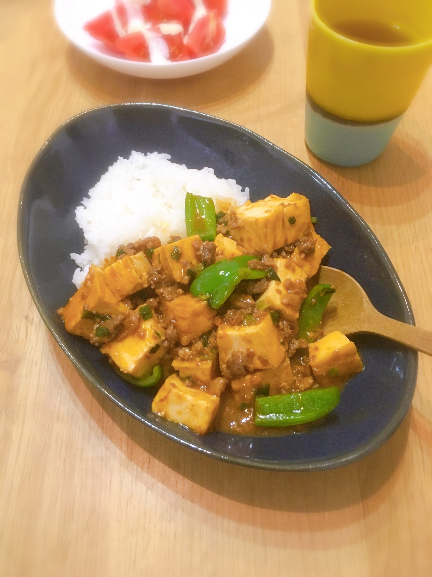 ボリューム満点♡厚揚げ麻婆丼♪