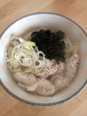 とり塩わかめうどん