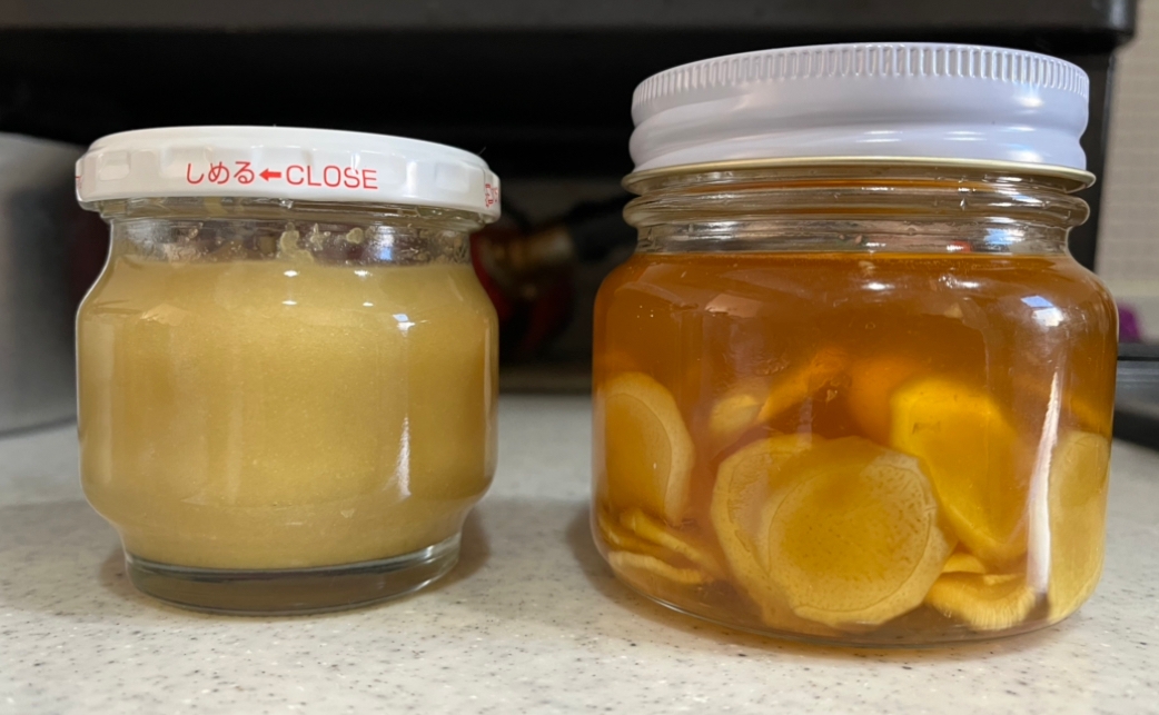 2種の生姜シロップ