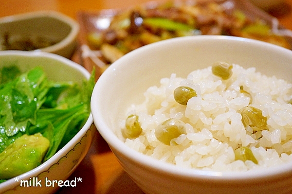 超簡単！炊飯器で豆ごはん