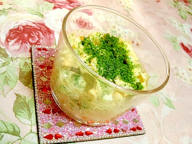 磯の香り❤ゆで卵と塩麹と青海苔の卵サラダ❤