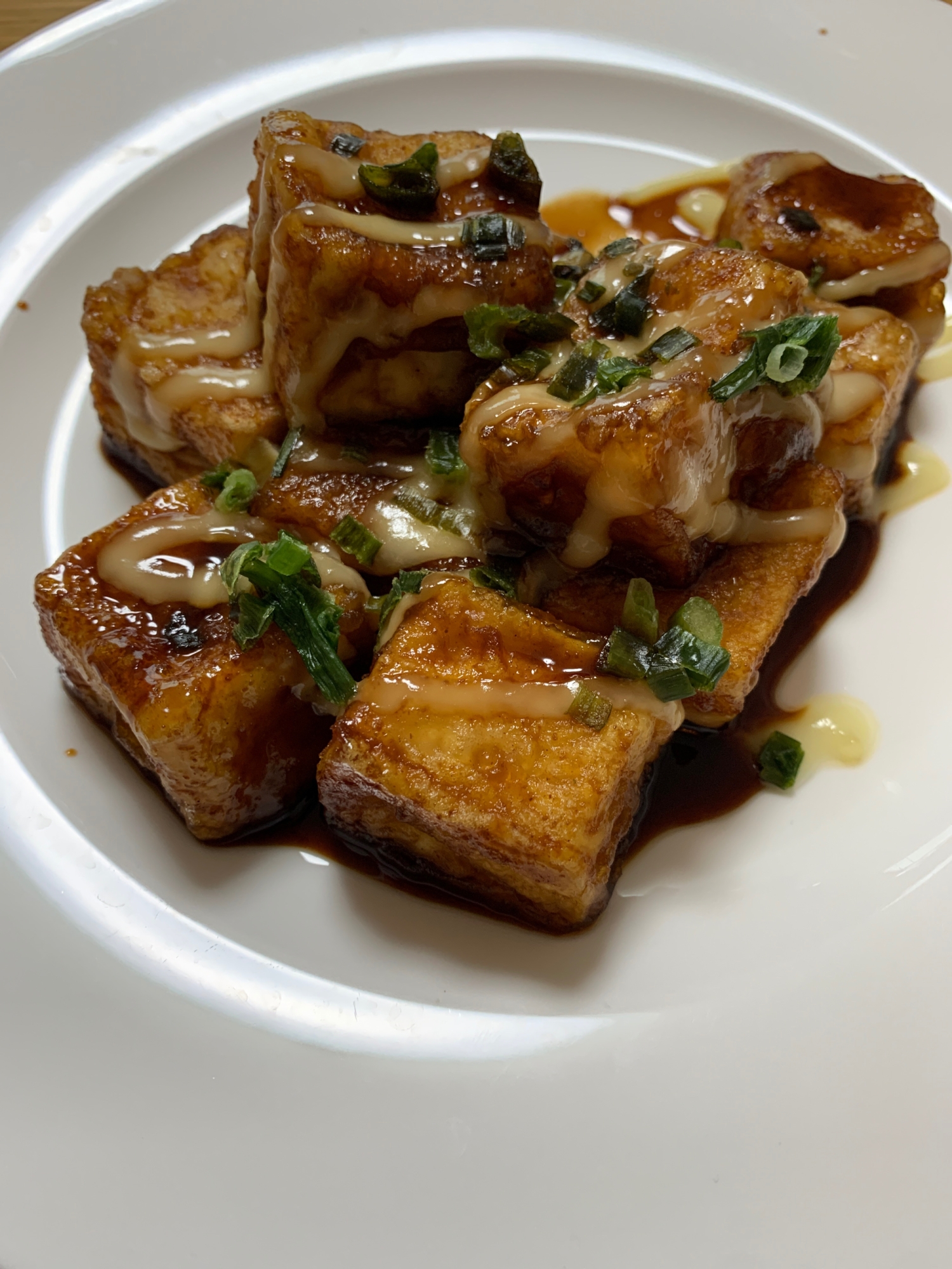 *絹ごし豆腐の照り焼きマヨネーズ*