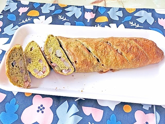 ベイクオフアレンジ!抹茶のスイートバゲット♪