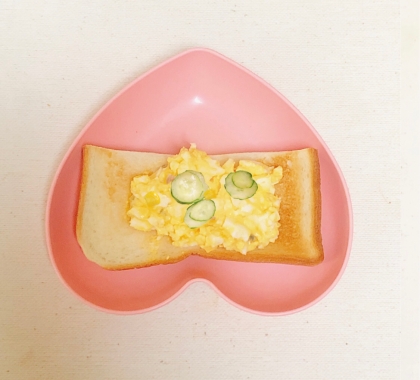 きゅうり＆コーンとツナマヨチーズの卵サラダꕤ୭*