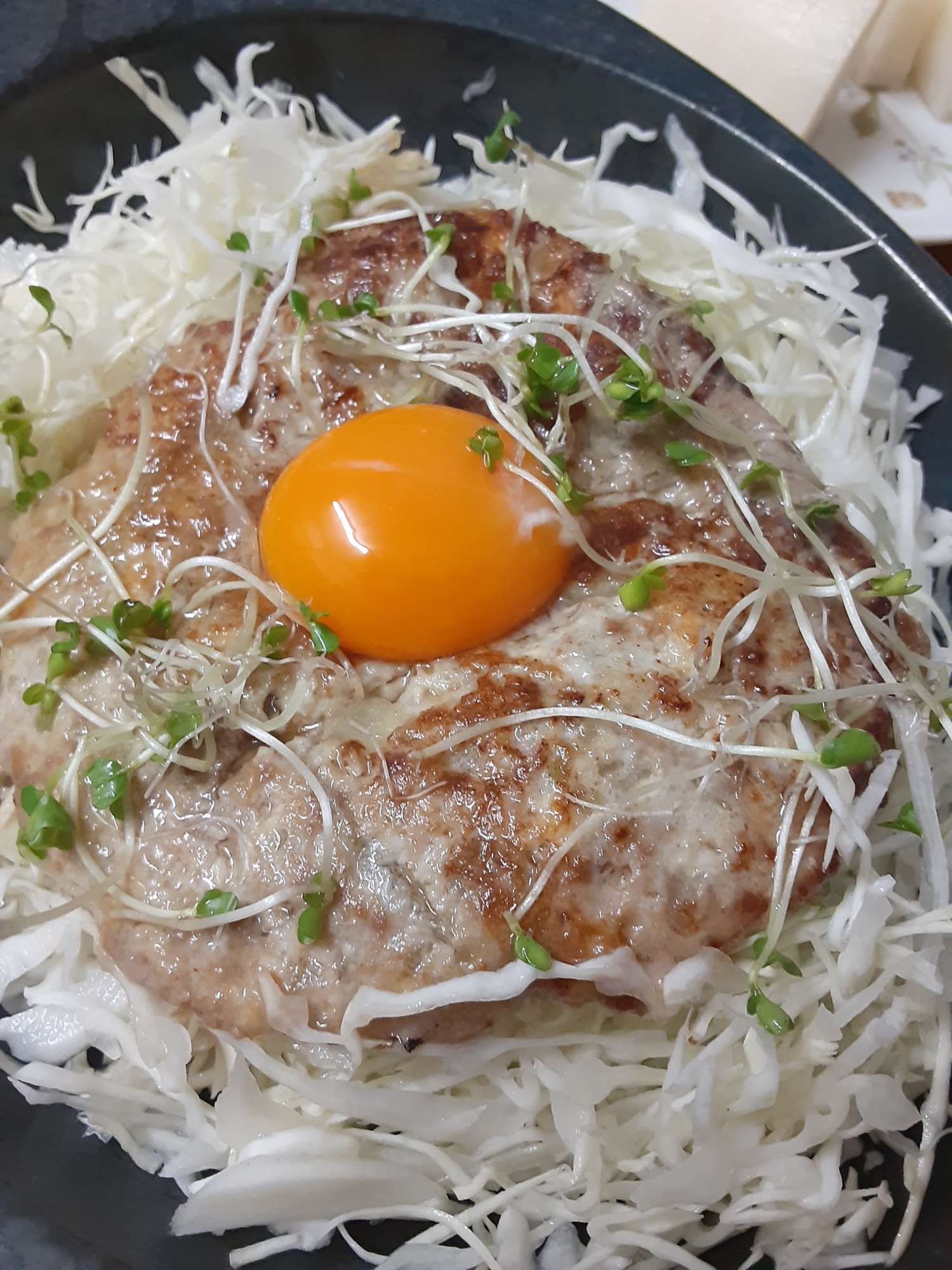 合挽き肉で簡単♪つくねハンバーグ