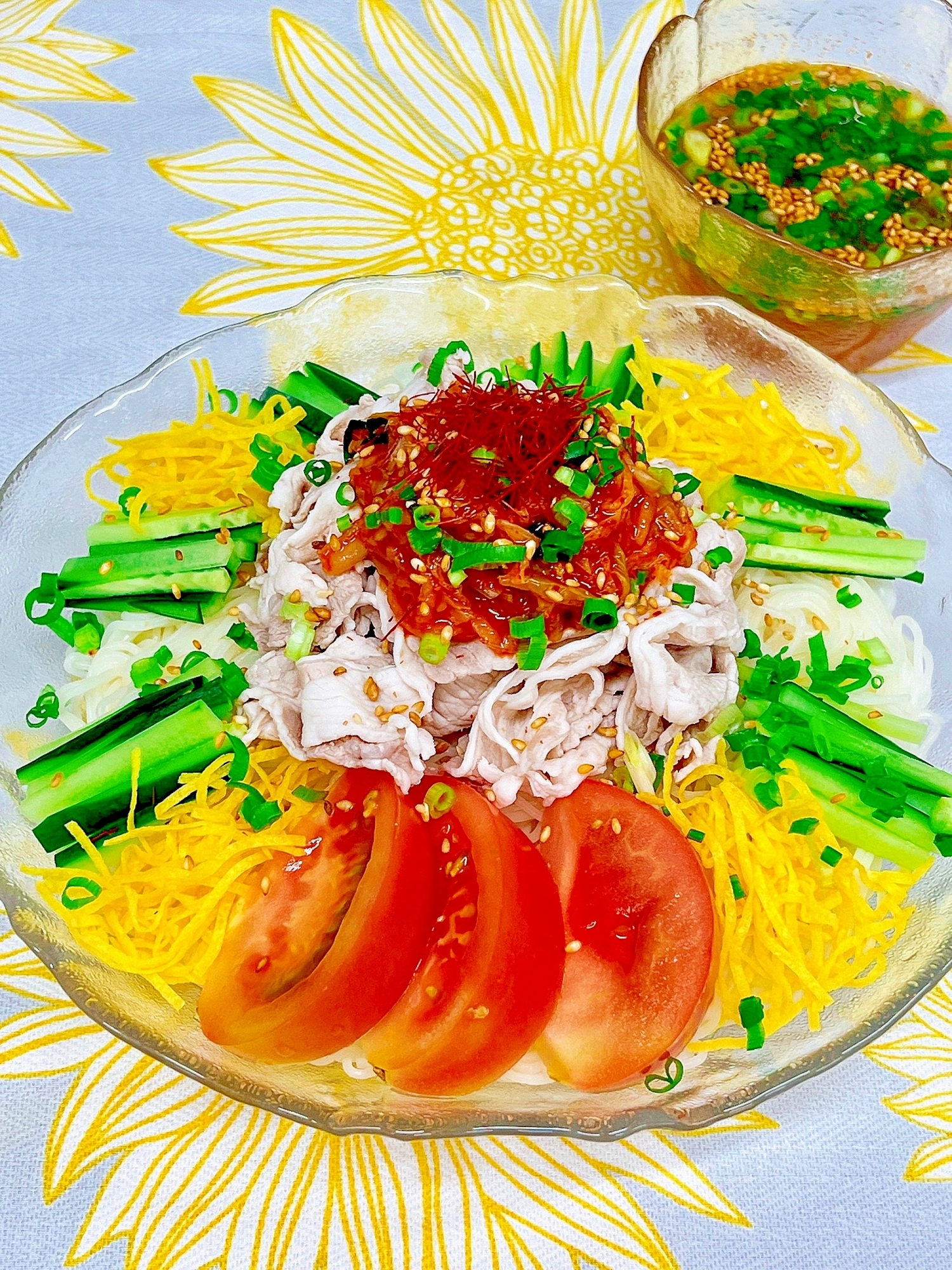 韓国風！冷しゃぶ★キムチそうめん