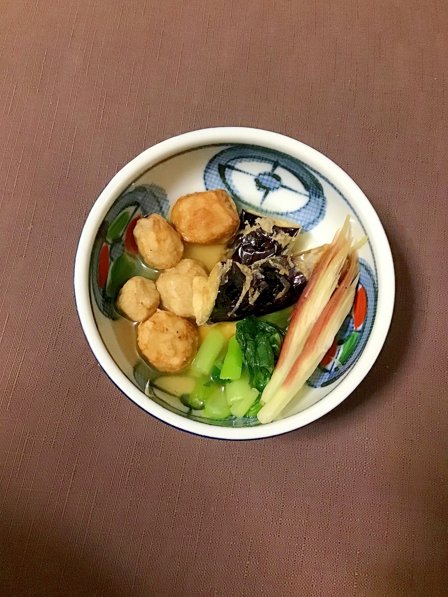 揚げ里芋と揚げナスのさっぱりポン酢の揚げ浸し。