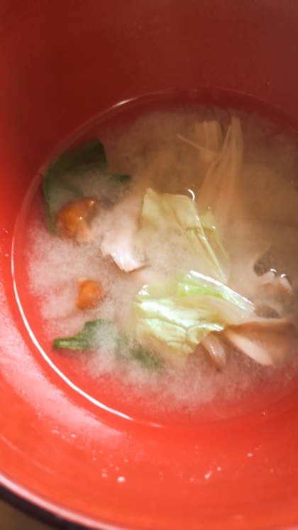きのこ野菜味噌汁˖✧˖°