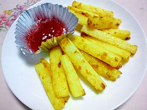 おやつにも☆長いものカレー粉ソテー