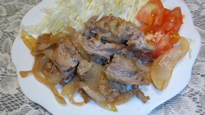 豚こまの生姜焼き丼