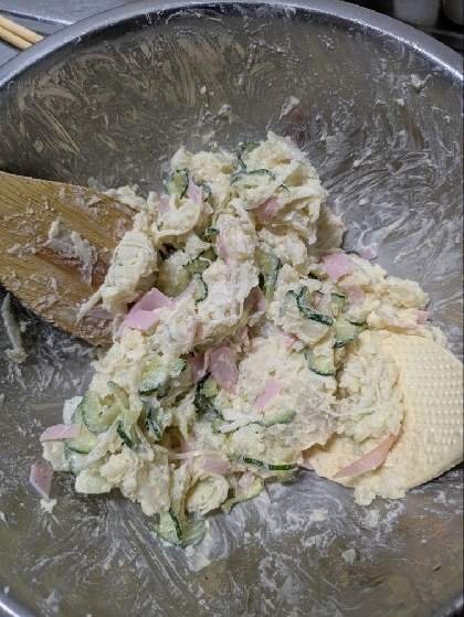 レンジで簡単♡長芋のマッシュ風ポテトサラダ