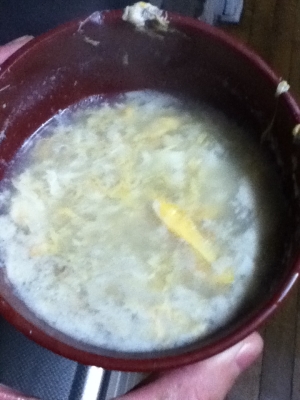 豆乳de卵スープ