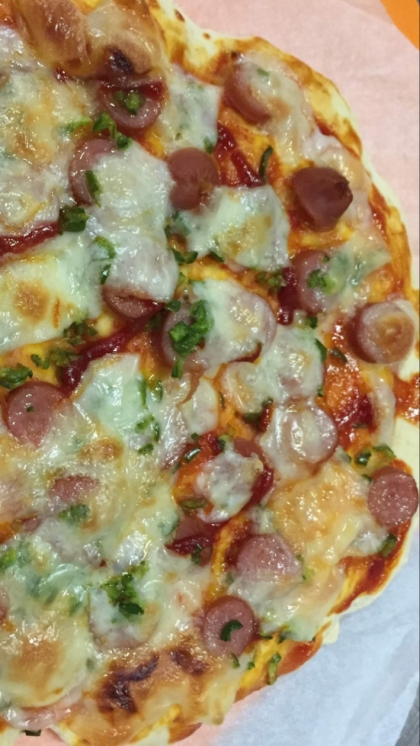 レシピ参考にしました♪子供がピザ好きなので手作りピザよく焼きます(^^)♡ヨーグルトアートもありがとうございました(*^^*)