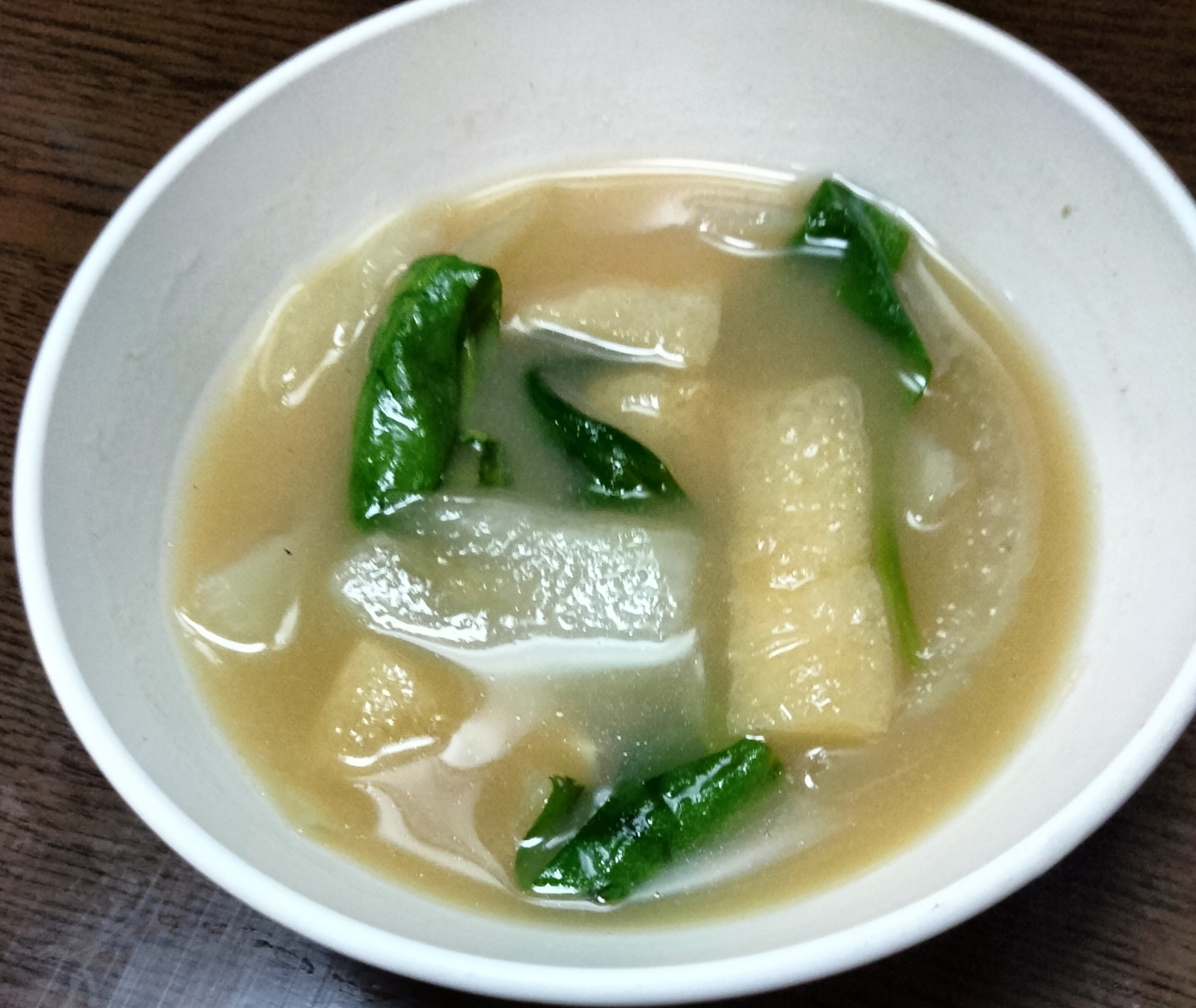 ほうれん草の味噌汁