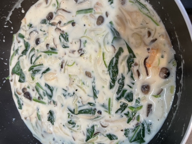 きのこたっぷりシーフードグラタン