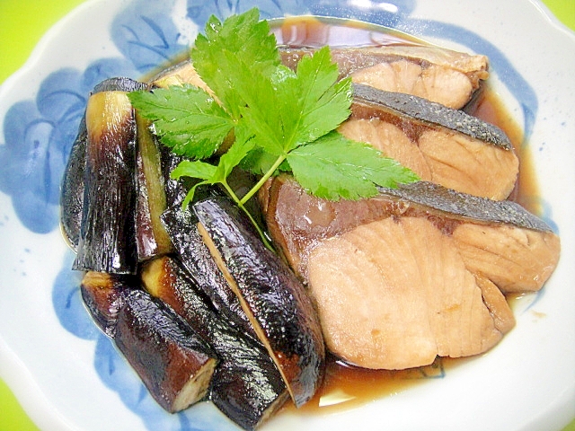 鰤と茄子の煮物