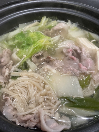 ★ポン酢で食べる♪あっさり水炊き鍋★