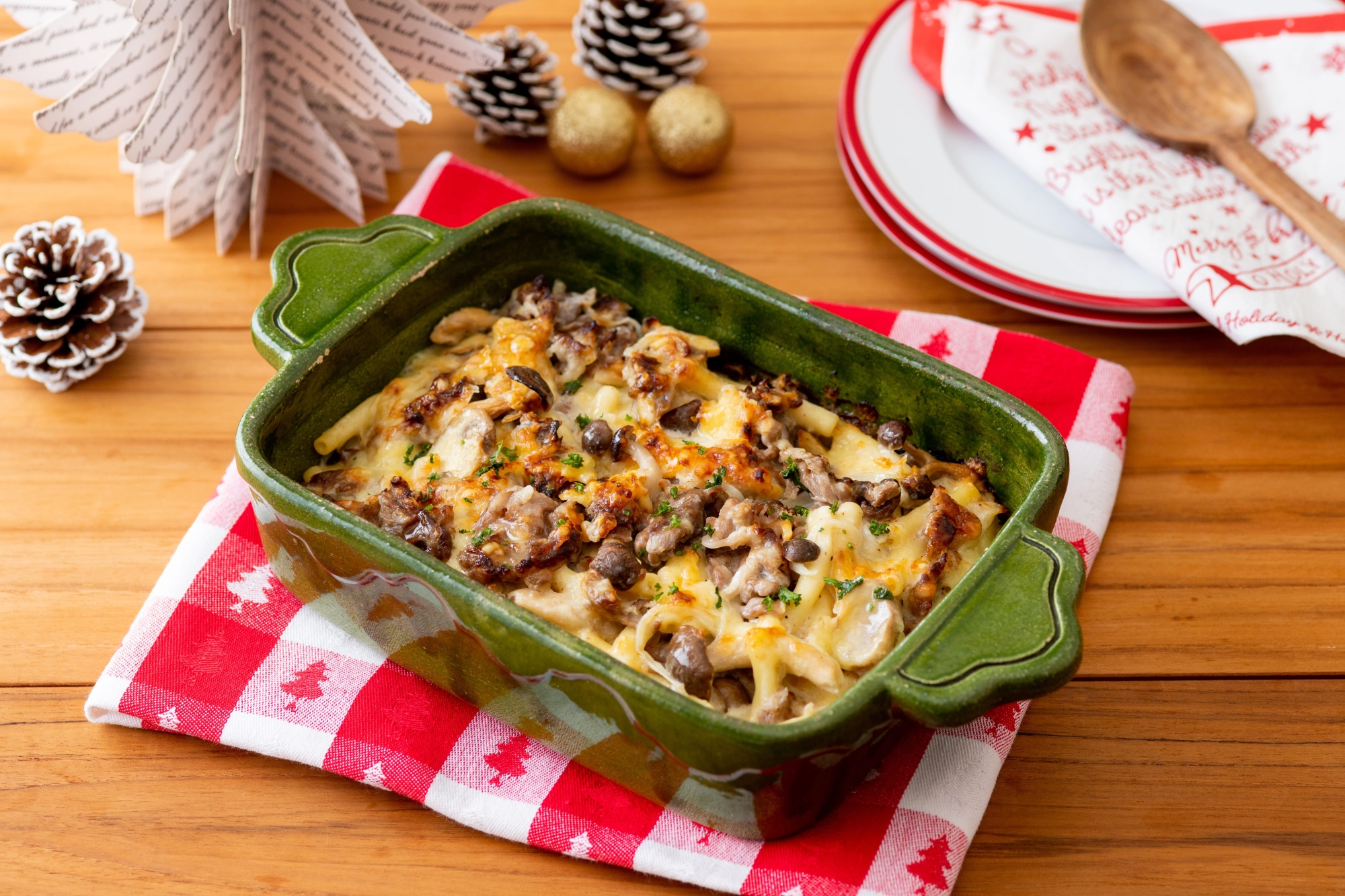 パーティー料理におすすめ♪宮崎牛のマカロニグラタン