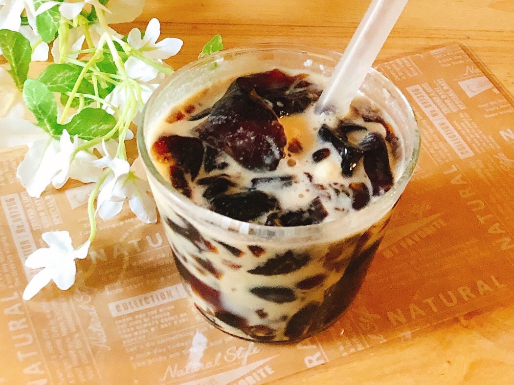 アイスミルク&コーヒーゼリー