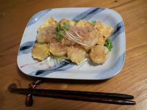 豆腐と山芋のステーキ