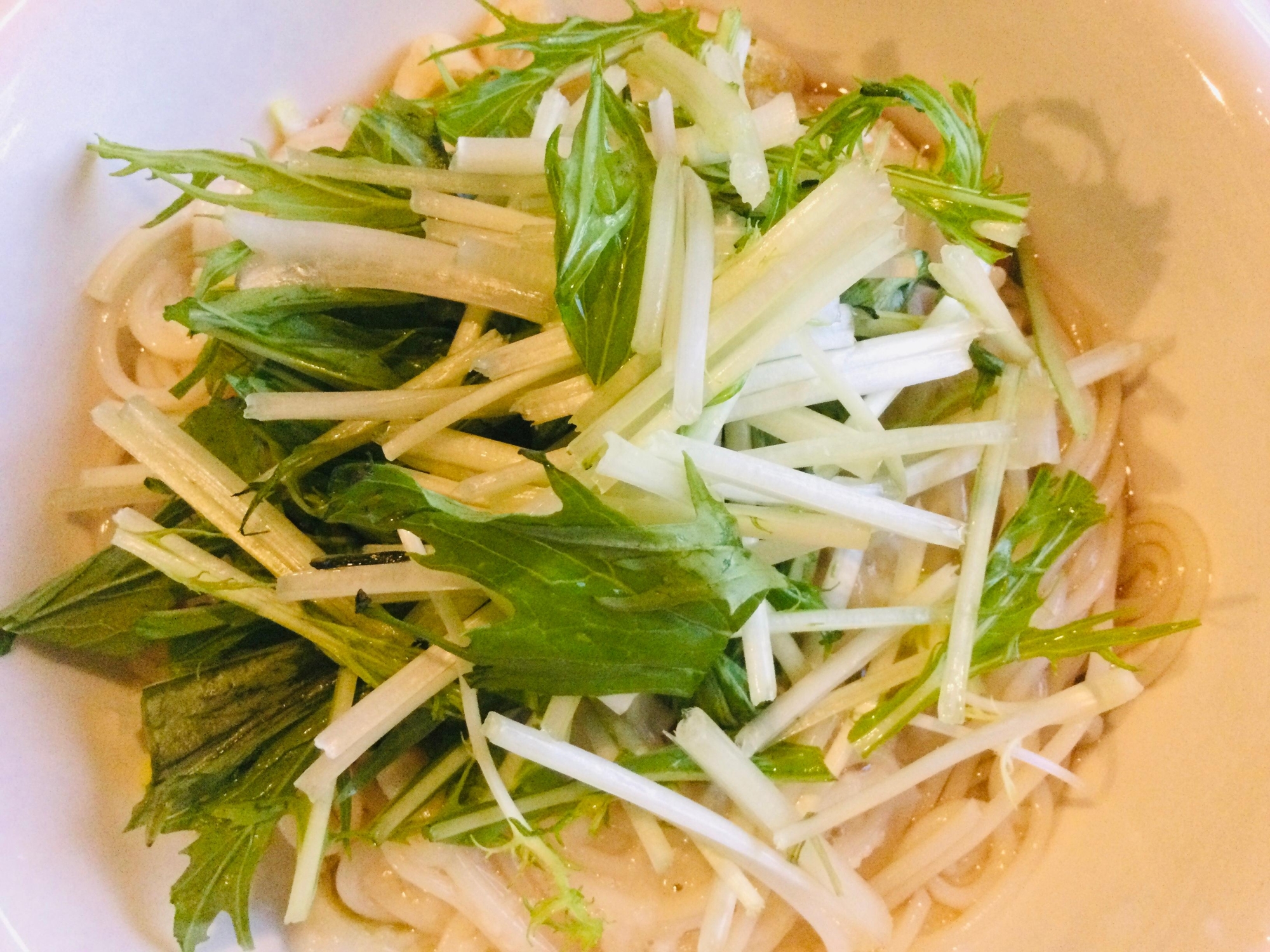 水菜とろろそうめん