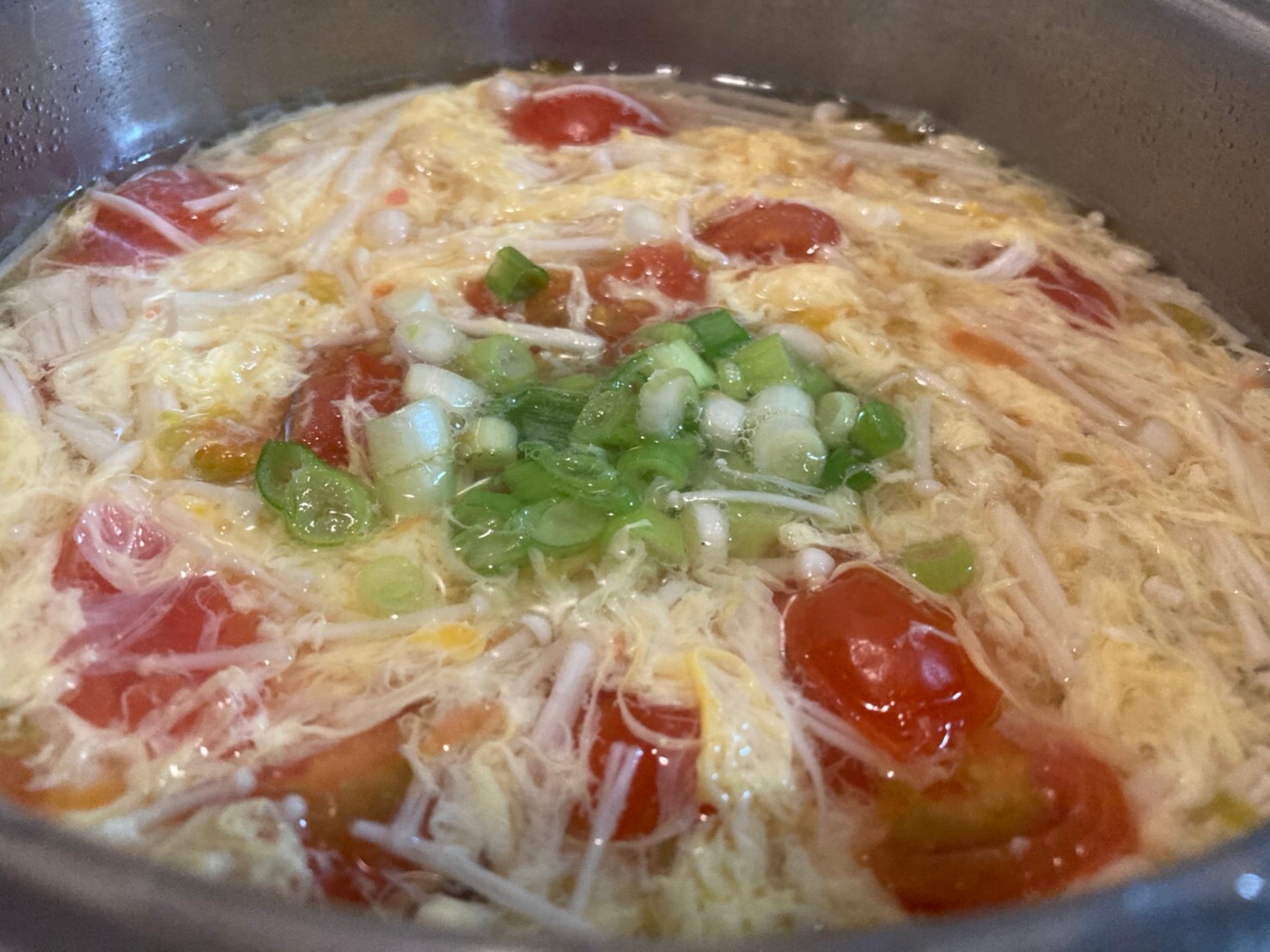 卵たっぷりトマト入り中華スープ♡