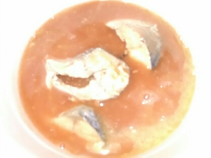 鯖の水煮缶アレンジ☆鯖のトマトスープ