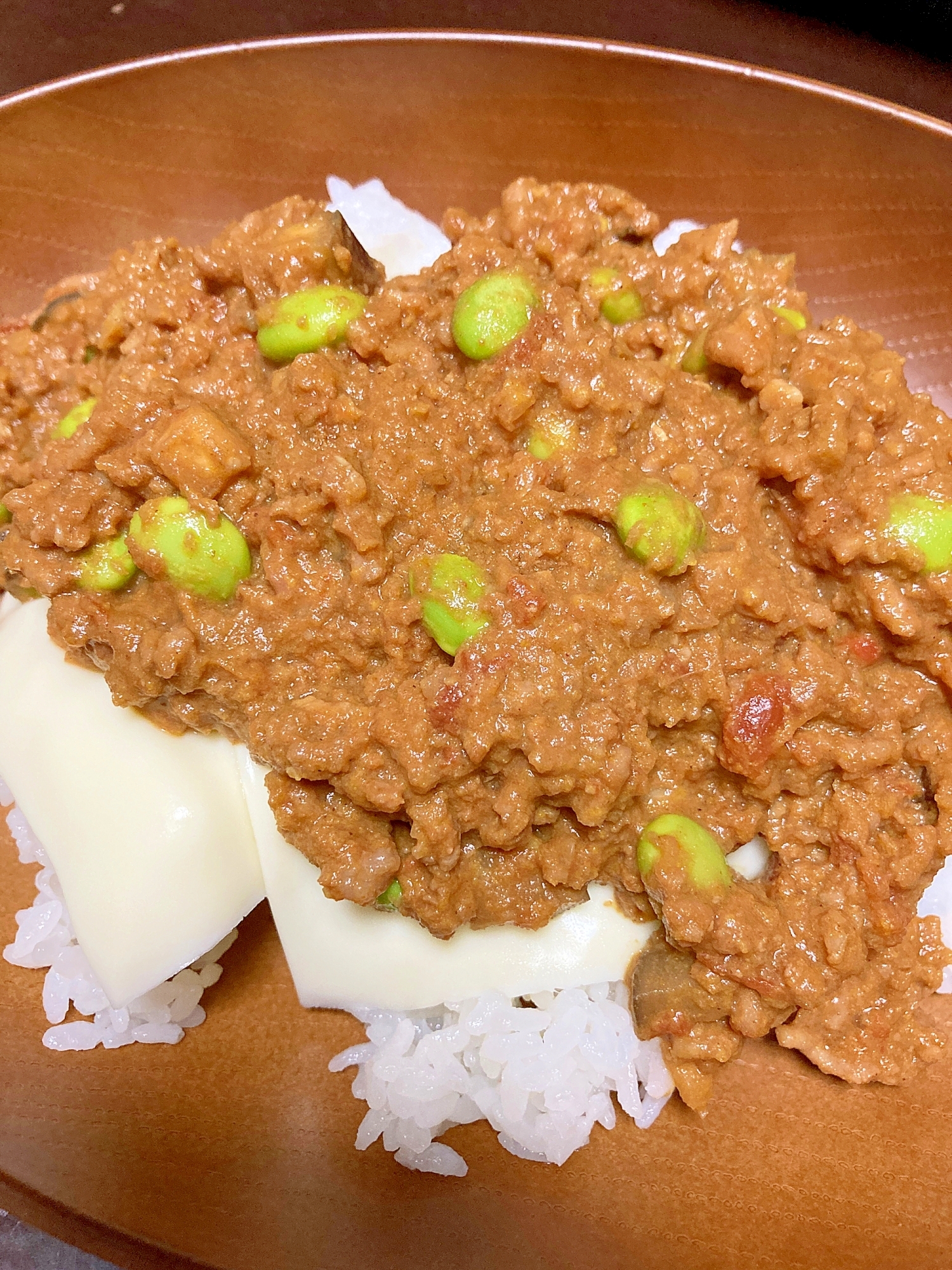 レンジでキーマカレー