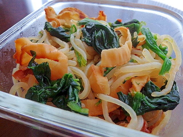 貝ひもと糸蒟蒻の味噌煮