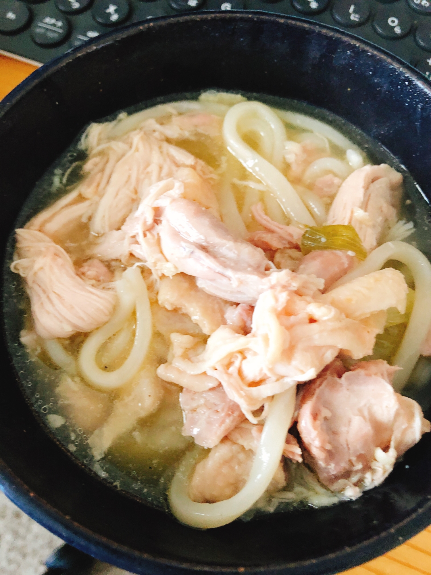 手間なし時間料理♪鶏肉うどん