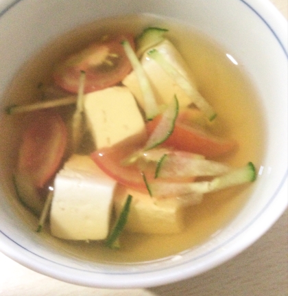 トマト＊豆腐の野菜スープ鍋