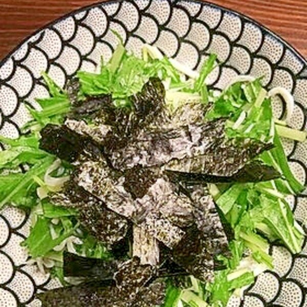 水菜としらすで 海苔サラダ レシピ 作り方 By Liarra 楽天レシピ 水菜としらすで 海苔サラダ レシピ 作り方 By Liarra 楽天レシピ