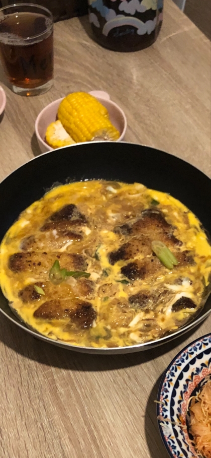 めんつゆでかんたん 半熟卵のかつとじ レシピ 作り方 By みずたまsweet 楽天レシピ