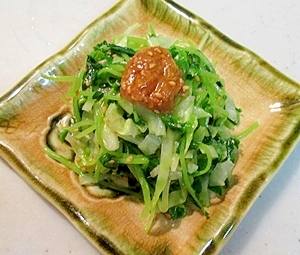 豆苗とキャベツのお浸し
