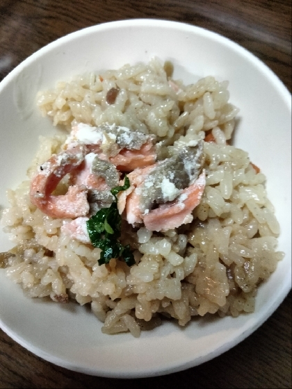 炊き込みご飯に混ぜる♪鮭バターソテー