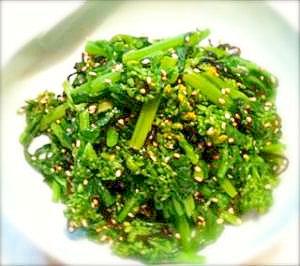 今が旬！あっと言う間の菜の花の簡単和え物