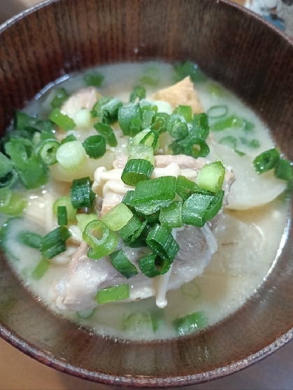 甘くて美味しいさつまいもの味噌汁